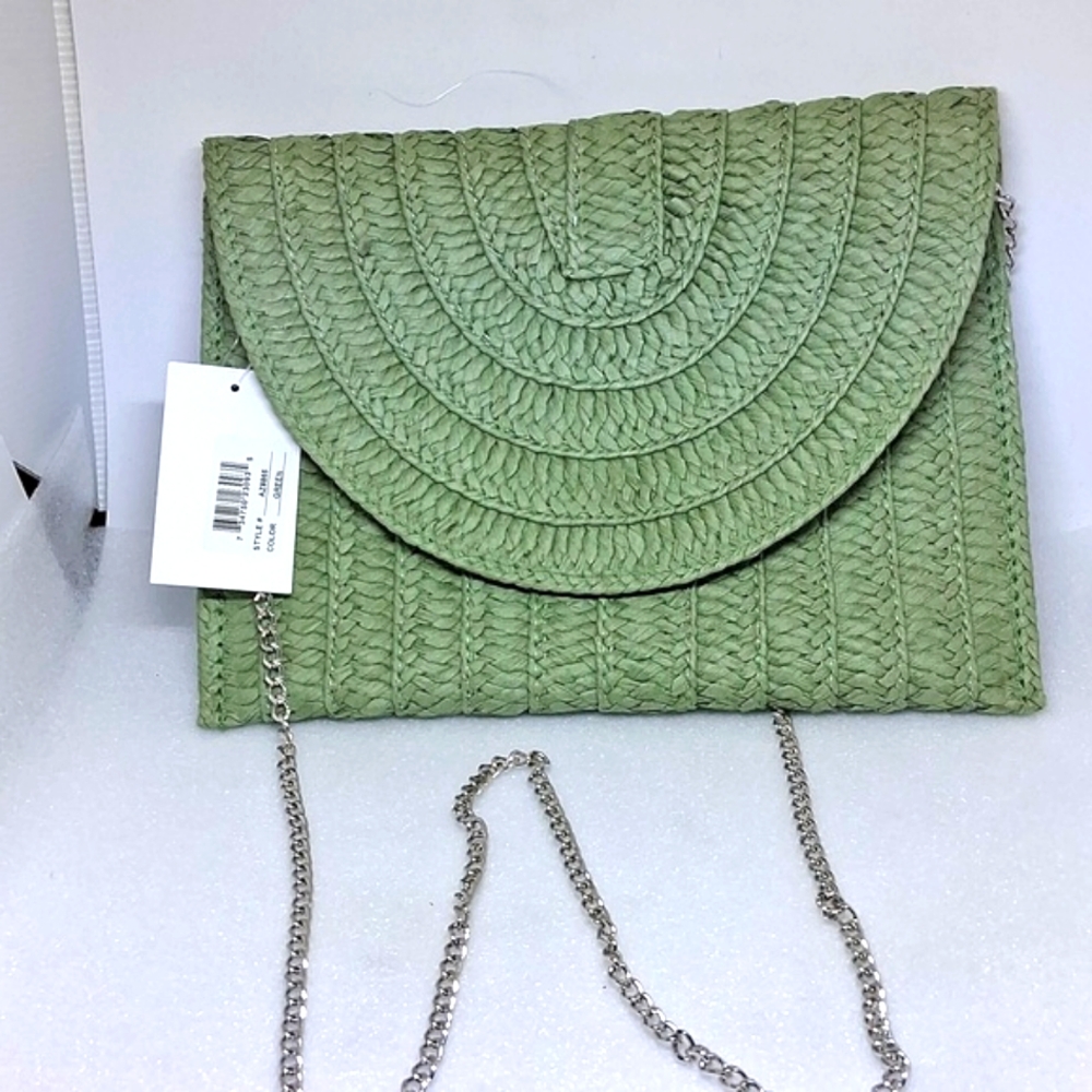 New d'margeau Straw Woven Green Crossbody Bag Women